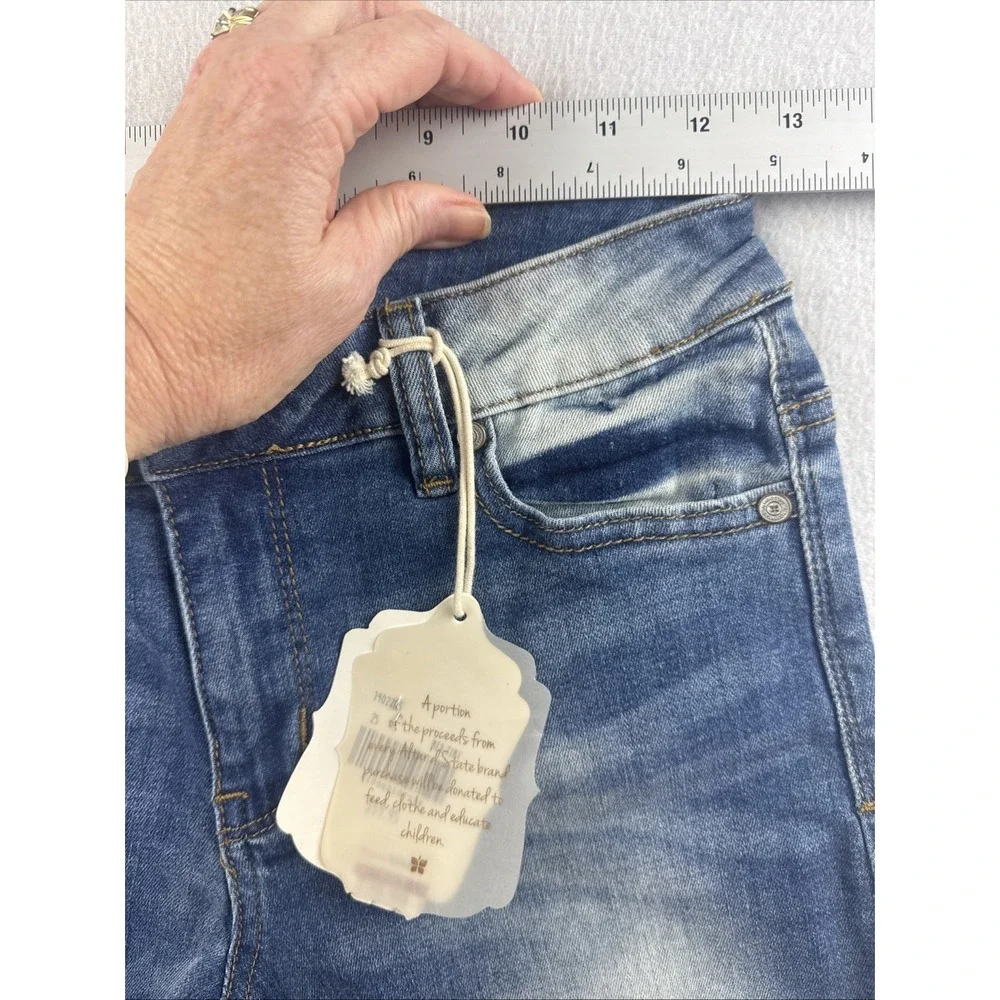 Altar'd State Distressed Denim Blue Jeans JR‎ Size 25